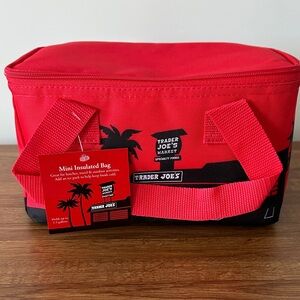 NWT Trader Joe's Red Mini Insulated Bag